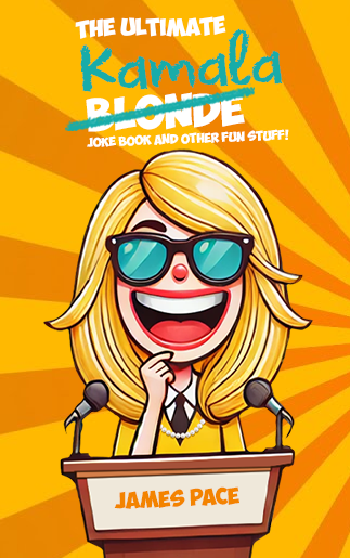 A cartoon of blonde woman with glasses and microphone.